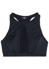 Cosabella Woman Mesh-paneled Stretch-jersey Soft-cup Bra Black
