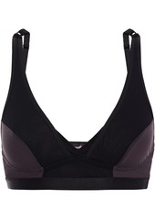 Cosabella Woman Mixed Meshages Jersey-paneled Stretch-mesh Bralette Black