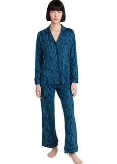 Cosabella Women's Plus Size Bella Printed Long Sleeve Top & Pant Pajamas