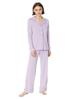 Cosabella Women's Bella Long Sleeve Top & Pant Pajamas ICY Violet/ICY Violet Petite Small