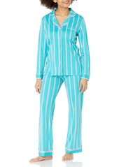 Cosabella Women's Plus Size Bella Printed Long Sleeve Top & Pant Pajama Set