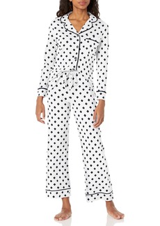 Cosabella Women's Bella Printed Long Sleeve Top & Pant Pajama Set  Petite Small