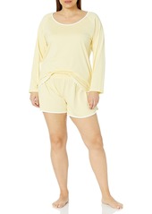 Cosabella Women's Florida Lounge Long Sleeve Top & Boxer Set  Extra Small