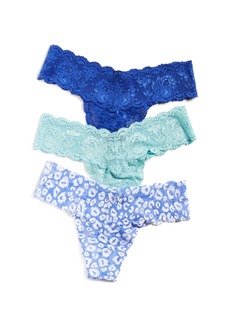 Cosabella Women's Say Never Solid Printed Mix Low Rise Cutie Thong 3 Pack