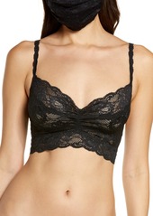 Cosabella Never Say Never Pleated Mask & Sweetie Bralette Set in Black at Nordstrom