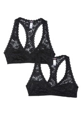 Cosabella Never Say Never Racie 2-Pack Racerback Bralettes in Black at Nordstrom