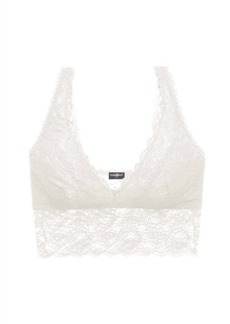 Cosabella Women's Never Say Never Extended Plunge Longline Bralette In White