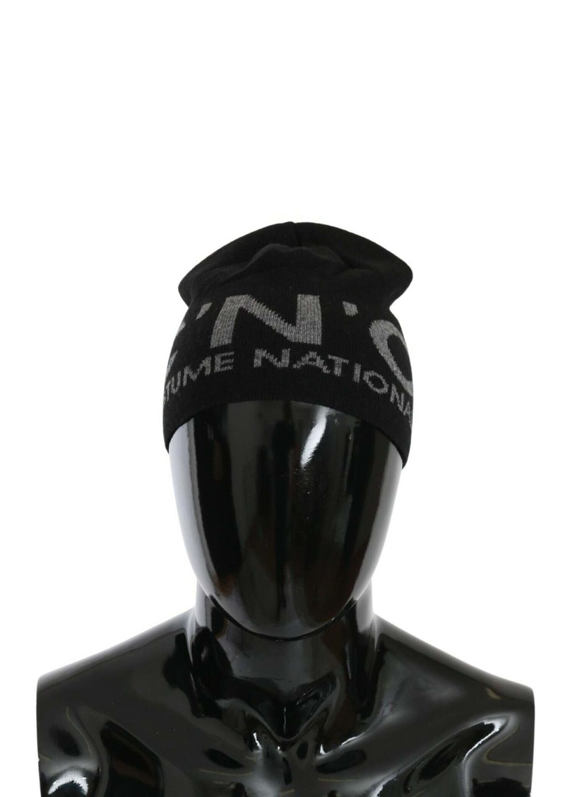 Costume National Beanie Wool Blend Branded Men's Hat