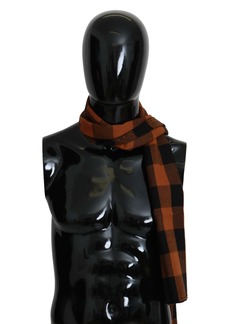 Costume National Check Neck Wrap Shawl Men's Scarf