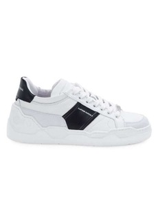 Costume National ​Leather & Suede Low-Top Sneakers
