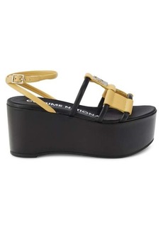 Costume National Leather Ankle Strap Sandals