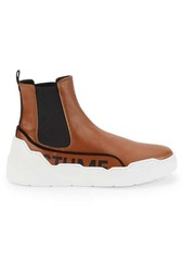 Costume National Leather High Top Sneakers