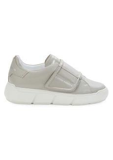 Costume National Leather Touch-Strap Sneakers