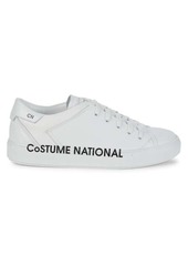 Costume National Logo Leather Sneakers
