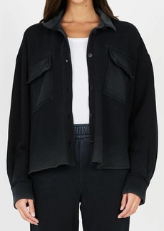 Cotton Citizen Brooklyn Buttondown Shirt Jacket In Vintage Black