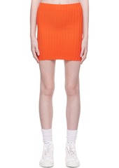 COTTON CITIZEN Orange Capri Miniskirt