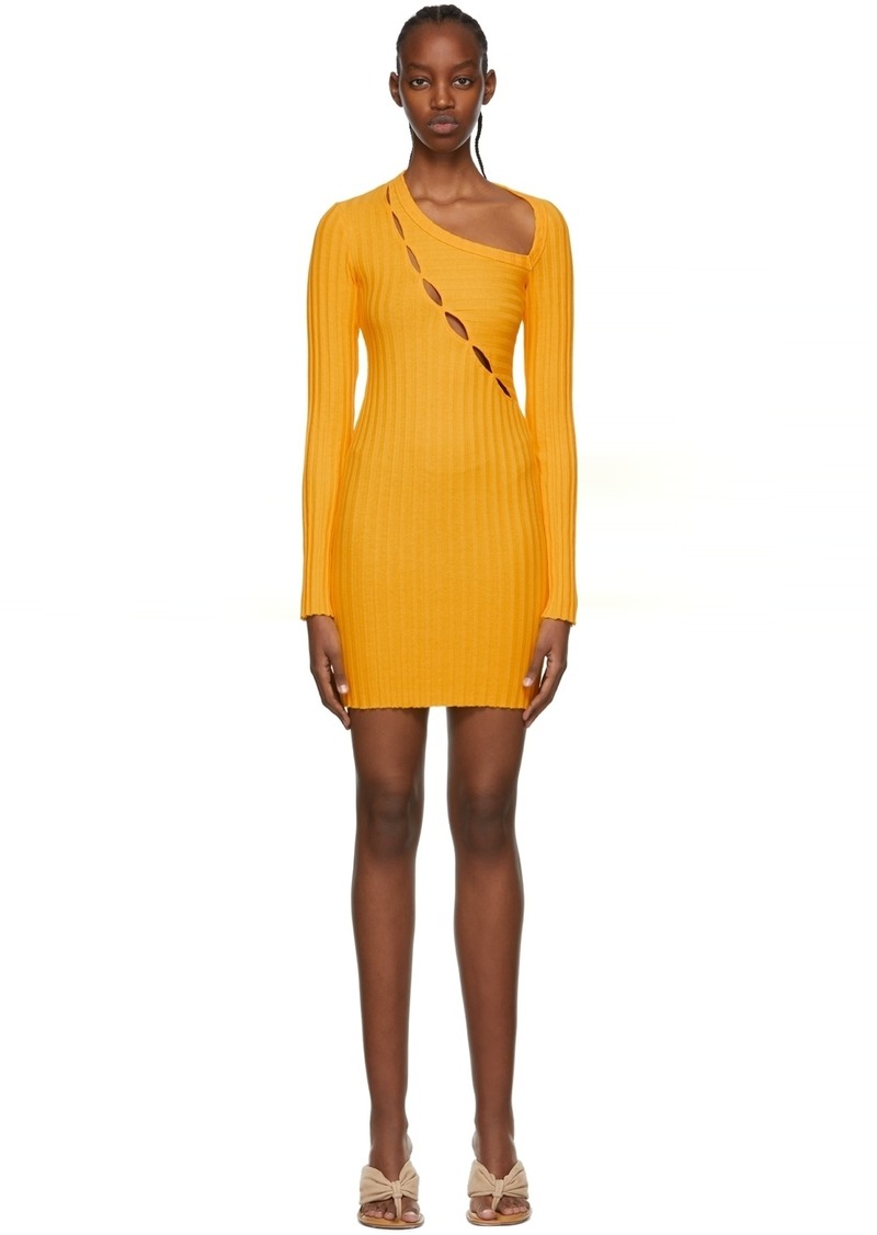 COTTON CITIZEN Yellow Capri Mini Dress