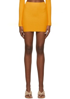 COTTON CITIZEN Yellow Capri Mini Skirt