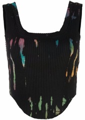 Cotton Citizen tie-dye print corset
