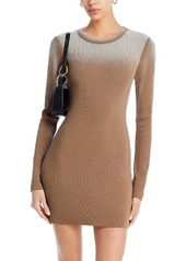 Cotton Citizen Womens Ribbed Crewneck Mini Dress