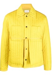 Craig Green button-up tied-waist quilted jacket