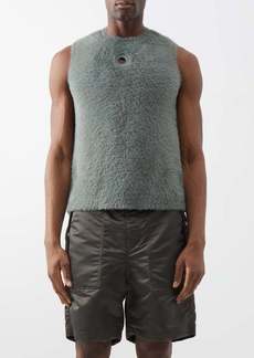 Craig Green - Eyelet-embellished Brushed Knitted Sweater Vest - Mens - Green