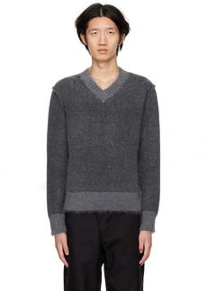 Craig Green Gray Brushed Reversible Sweater