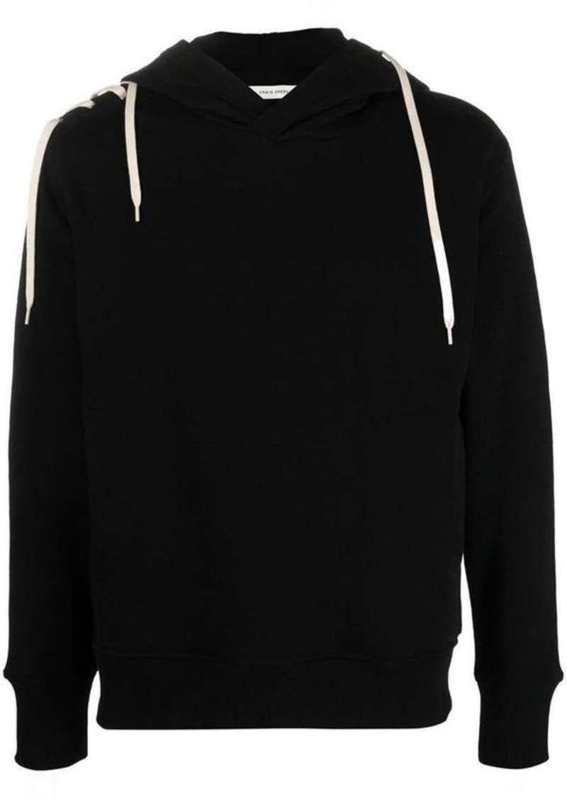 CRAIG GREEN LACED HOODIE CLOTHING