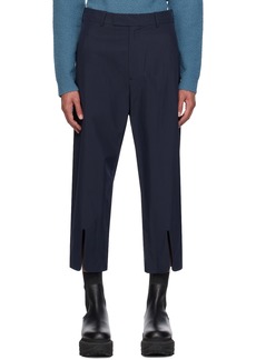 Craig Green Navy Vented Cuff Trousers