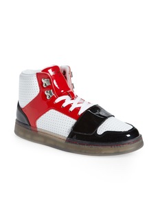 Creative Recreation Cesario Hi XXI Sneaker in White/Black/Red at Nordstrom
