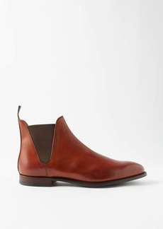 Crockett & Jones - Leather Chelsea Boots - Mens - Chestnut