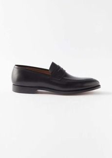 Crockett & Jones - Sydney Leather Loafers - Mens - Black