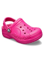 CROCS Baya Faux Shearling Lined Clog in Candy Pink/Candy Pink at Nordstrom Rack