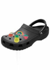 Crocs Classic Clog | Comfortable Slip On Water Shoes   Women/4 Men Shoe Charm 5-Pack | Personalize with Jibbitz Translucent Fruit Small