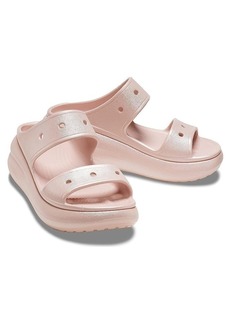 Crocs Classic Crush 208602-6TY Men's Pink Clay Simmer Slip-on Sandals CRO102