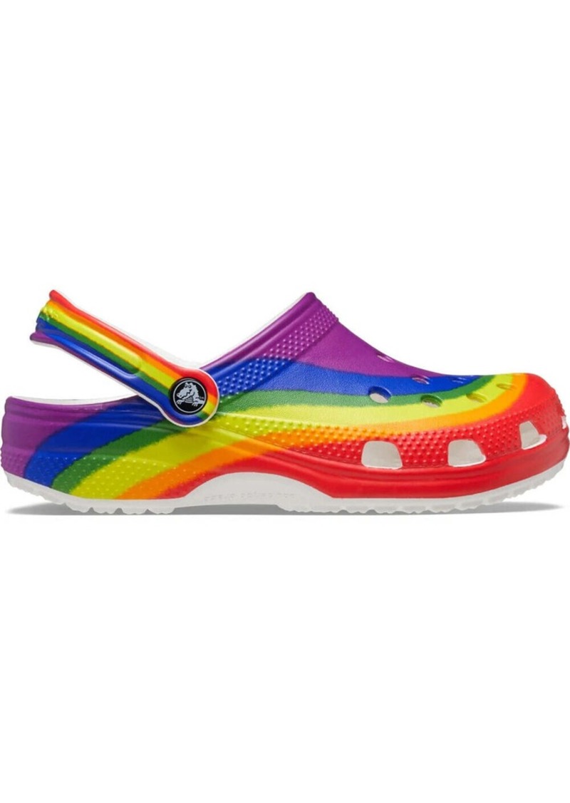 Crocs Classic Rainbow Dye Clog 208106-93R Unisex M9/W11 Multicolor Slippers POW7