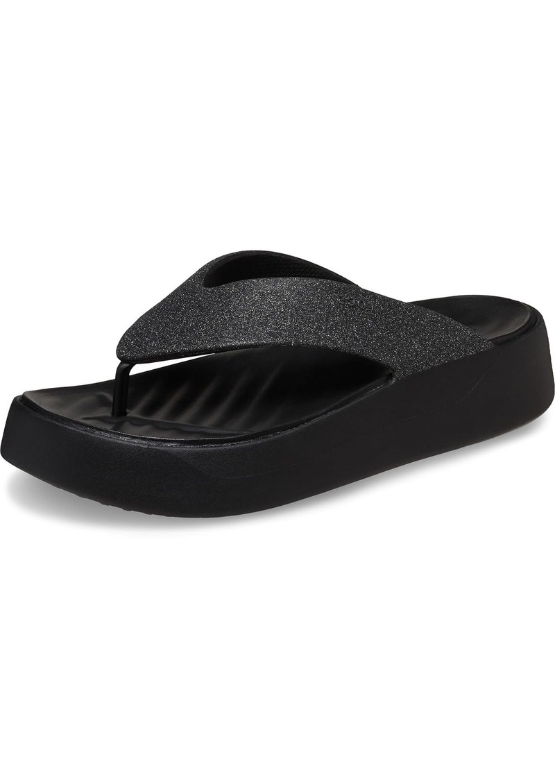 Crocs Getaway Platform Flip Flops Wedge Sandals for Women Black Numeric_