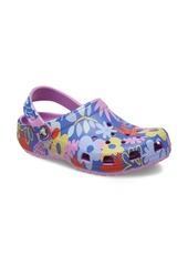 CROCS Kids' Classic Floral Print Clog