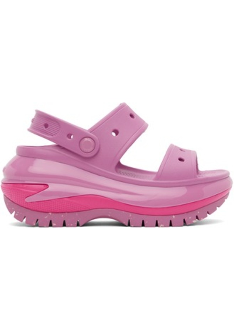 Crocs Pink Mega Crush Sandals