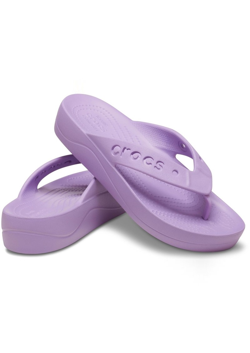 Crocs Via Platform Flip Sandals for Women Flop