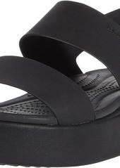 Crocs Women's Brooklyn Low Wedges Platform Sandals Black Numeric_