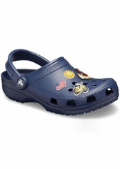 Crocs Classic Clog|Comfortable Slip on Casual Water Shoe Navy  Unisex-Adult Jibbitz Summer Fun Small