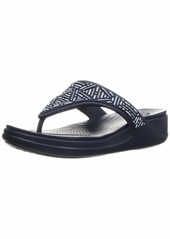 Crocs Women's Monterey Embellished Wedge Flip Sandal