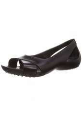 Crocs Women's Serena Flat | Slip On Work Walking Shoes Ballet   M US