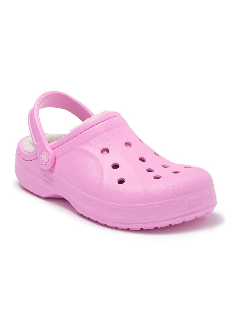 pink crocs fur