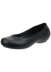 Crocs At Work Ballet Flats| Slip Resistant Shoes Black  Women