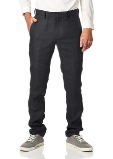Cubavera Men's Delave 100% Linen Pant Flat Front Lightweight Fabric Relaxed Summer Pants For Men