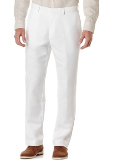Cubavera Men's Linen Blend Flat Front Pant - Bright White