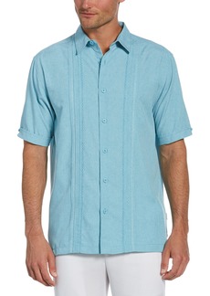 Cubavera Men's Big and Tall Cubavera Men’S Embroidered Chambray Short Sleeve Button-Down Shirt Classic Fit Men’S Casual Shirts (Sizes Small-5Xl)