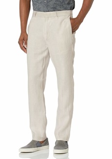 Cubavera Collection Men's Delave Linen Flat Front Pant  42W x 30L
